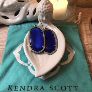 Used Kendra Scott Danielle Earrings in blue